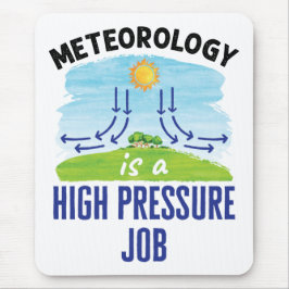 Mousepad Meteorologia é um meteorologista de trabalho de al