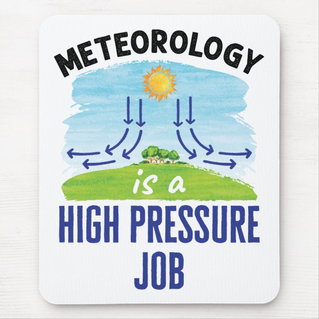 Mousepad Meteorologia é um meteorologista de trabalho de al (Frente)