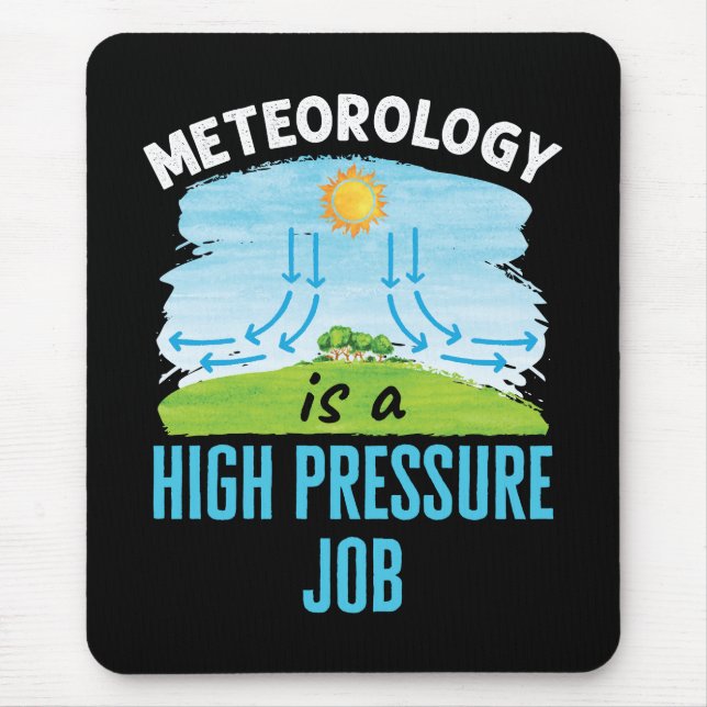 Mousepad Meteorologia é um Trabalho de Alta Pressão Meteoro (Frente)