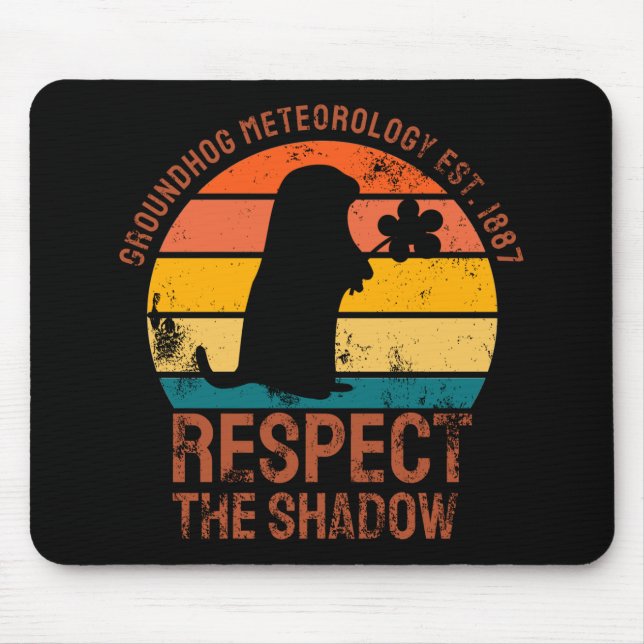 Mousepad Meteorologia Groundhog Est. 1887 (Frente)