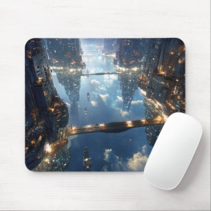 Mousepad Metrópole Flutuante no Céu