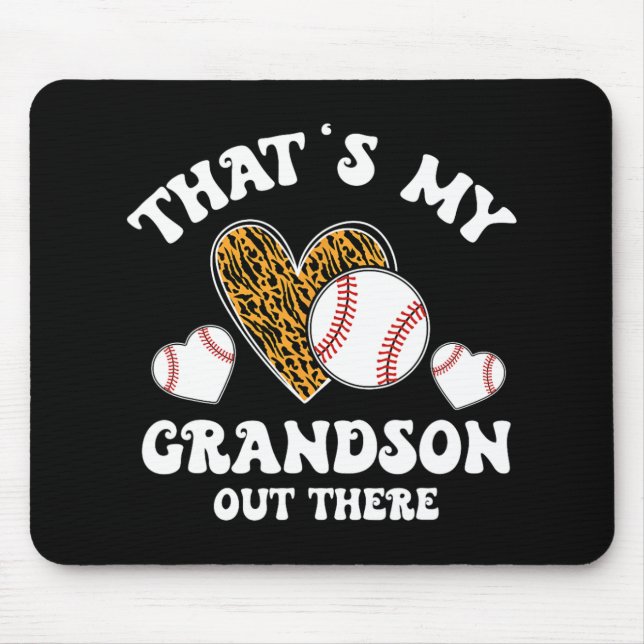 Mousepad Meu Avô Dão Presentes Às Mulheres Vovó Baseball (Frente)