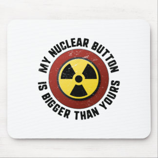 Mousepad Meu Botão Nuclear É Maior Que o Seu Divertido Trum