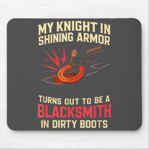 Mousepad Meu Cavaleiro Em Brilhante Esposa Ferreiro Engraça
