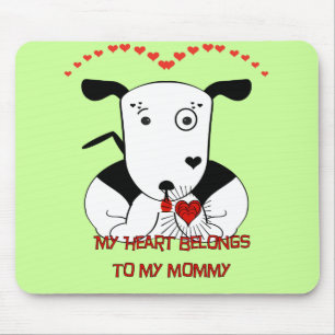 Mousepad Meu Coração Pertence à Minha Mamãe