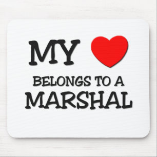 Mousepad Meu coração pertence a um MARECHAL