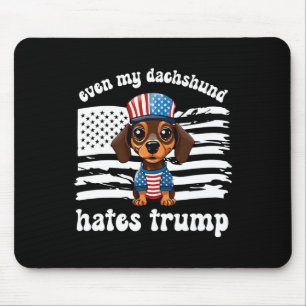 Mousepad Meu Dachshund Odeia Trump Dogs Kamala Harris Vote
