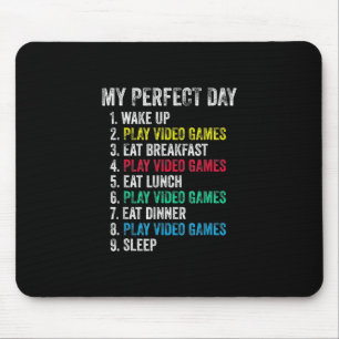 Mousepad Meu Dia Perfeito Video games Jogador De Avô Engra