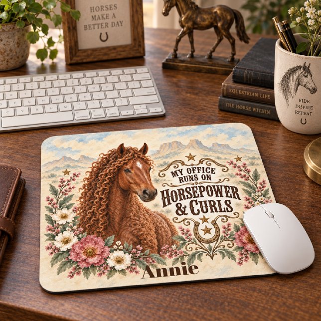 Mousepad Meu Escritório Funciona com Força Motriz e Cachos  (Criador carregado)