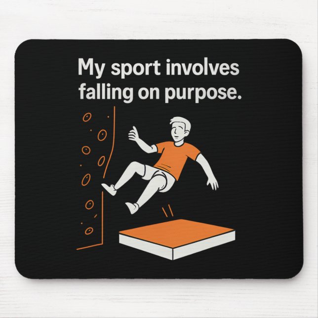 Mousepad Meu Esporte Envolve Cair De Proposito Escalada Hum (Frente)
