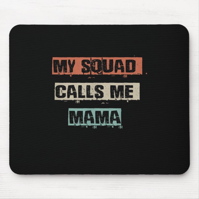 Mousepad Meu Esquadrão Me Chama De Mamãe Engraçado, Gym Mãe (Frente)