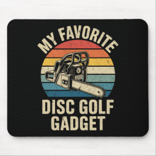 Mousepad Meu gadget de golfe de disco favorito engraçado go