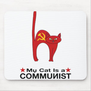 Mousepad Meu Gato é um excelente COMUNISTA ideias polític