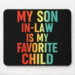 Mousepad Meu genro é meu filho favorito Retro engraçado fam