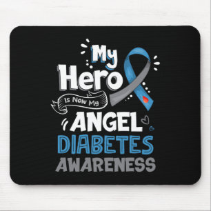 Mousepad Meu Herói Agora É Meu Anjo T1d Sensibilização