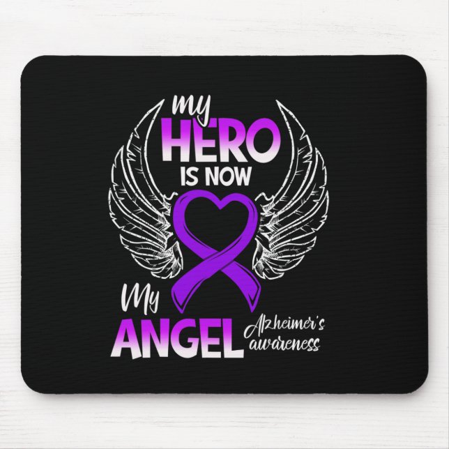 Mousepad Meu Herói é Agora Minha Consciência do Anjo Alzhei (Frente)