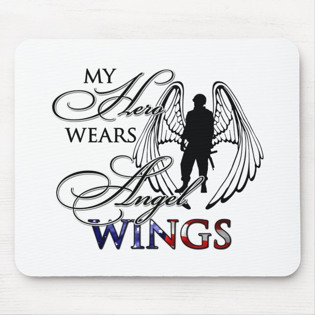 Mousepad Meu herói veste as asas do anjo (Frente)