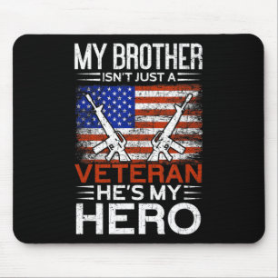 Mousepad Meu Irmão É Meu Herói Veterano Americano Orgulhoso
