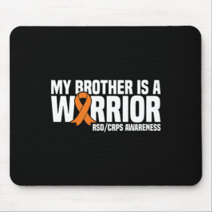 Mousepad Meu Irmão É Um Guerreiro Laranja Fita Em Frente