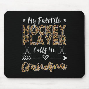 Mousepad Meu jogador de hóquei favorito me chama de vovó no