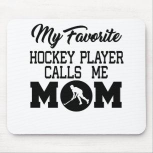 Mousepad Meu Jogador De Hóquei Favorito Me Chama Mãe