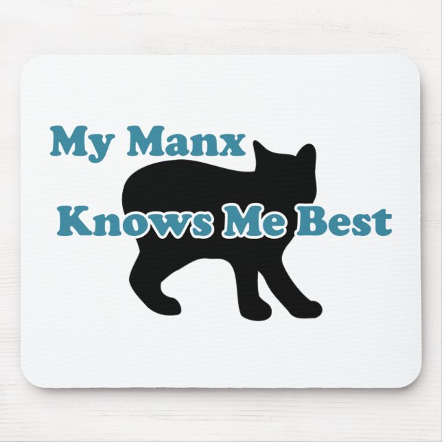 Mousepad Meu Manx me conhece melhor (Frente)