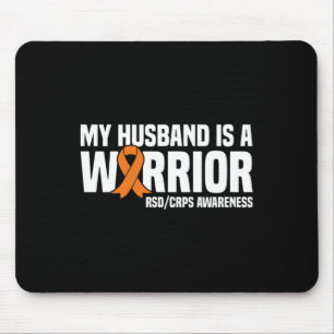 Mousepad Meu Marido É Um Guerreiro Laranja Fita Em Frente