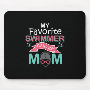 Mousepad Meu Nadador Favorito Me Chama Mãe Nadação Engra