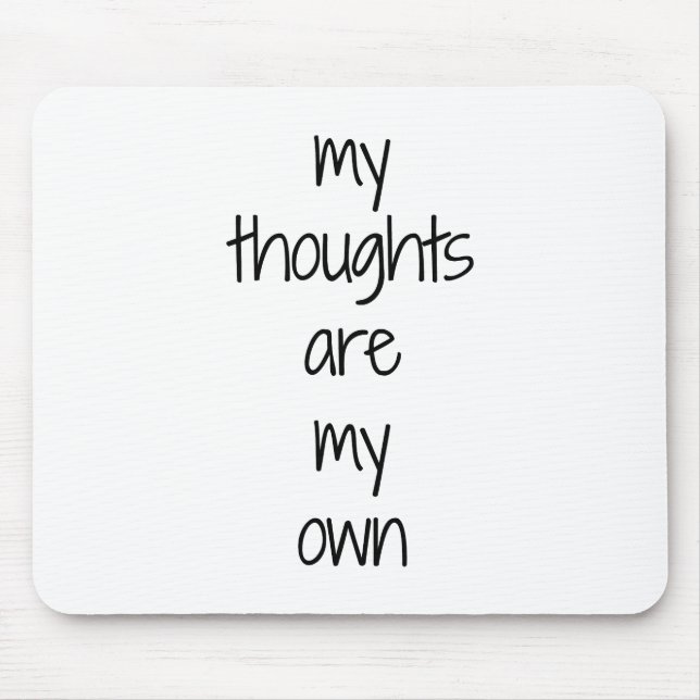 Mousepad Meu Pad De Mouse De Pensamentos (Frente)