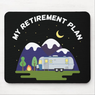 Mousepad Meu Plano de aposentadoria - Reboque de Camper RV