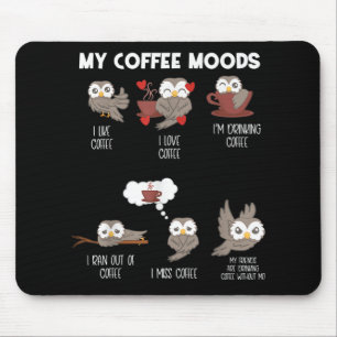 Mousepad Meu Presente De Café Moods Owt Owl Amava Café