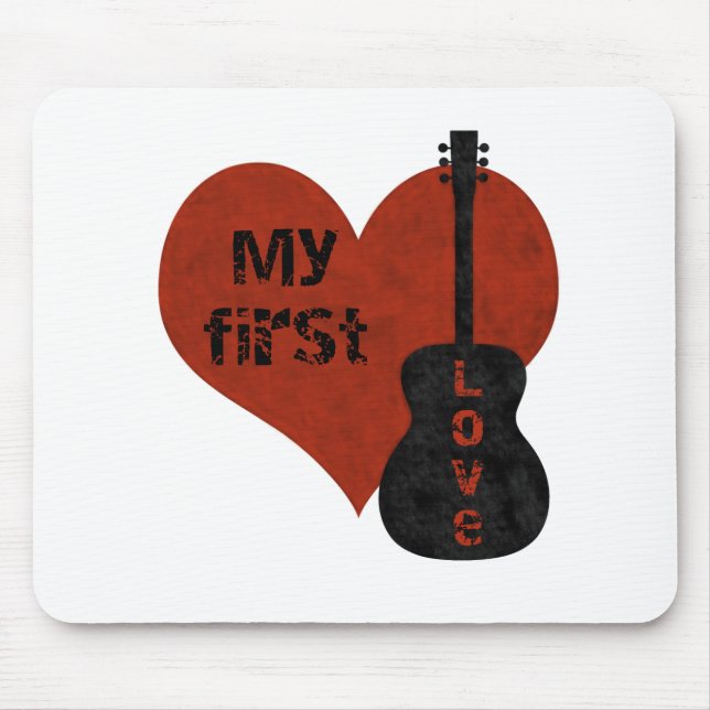 Mousepad Meu Primeiro Bloco De Violão De Amor (Frente)