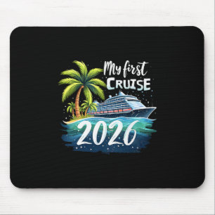Mousepad Meu Primeiro Cruzeiro 2026 Divertida Primeira Vez 