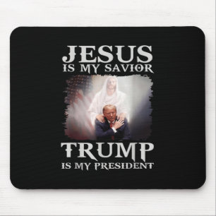 Mousepad Meu Salvador Trump É Meu Presidente 1