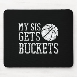 Mousepad Meu Sis ganha Baldes - irmão Irmã Bysketbyll