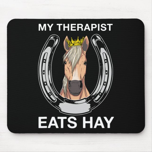 Mousepad Meu Terapista Come Hay I Equestrian (Frente)