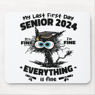 Mousepad Meu último Mais velho do primeiro dia de 2024 Está