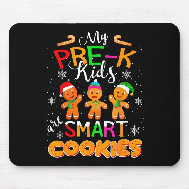 Mousepad Meus alunos da pré-escola são biscoitos inteligent (Frente)