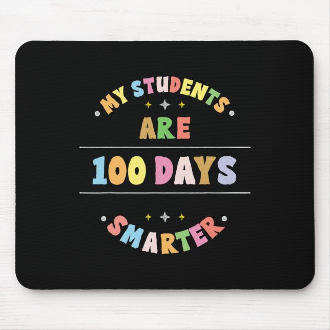 Mousepad Meus Alunos São 100 Dias Mais Inteligentes 100º Di (Frente)