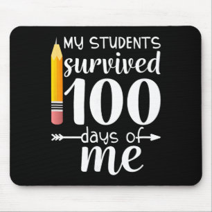 Mousepad Meus Alunos Sobreviveram 100 Dias Do Meu Professor