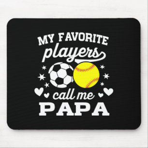 Mousepad Meus Jogadores Favoritos Me Chamam de Papa Soccer