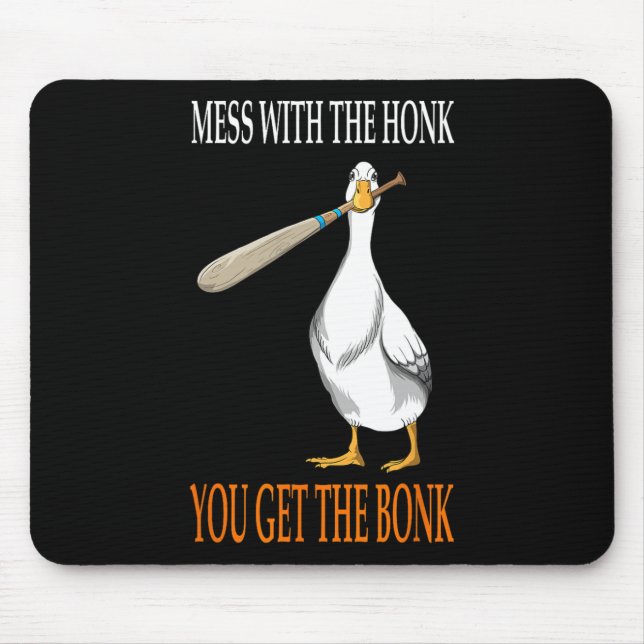 Mousepad Mexe Com O Ganso Honk Jogo Gamer Clube De Madeira (Frente)