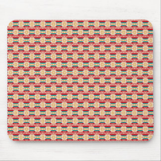 Mousepad Mexican Pattern in Beige and Red