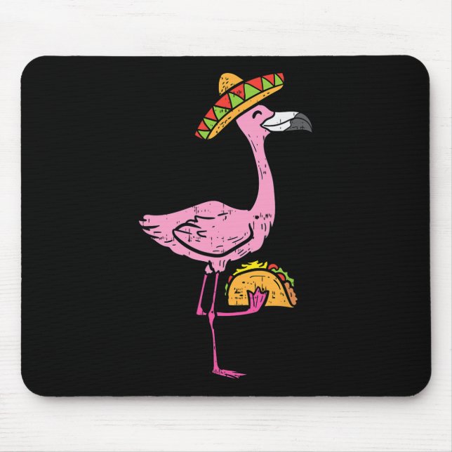 Mousepad Mexicano Flamingo Tacos Cute Cinco De Mayo Fiesta  (Frente)
