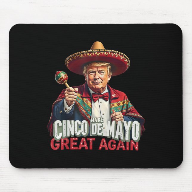 Mousepad Mexicano Torne Excelente Cinco De Mayo Novamente E (Frente)
