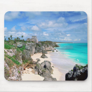 Mousepad México, Iucatão, península, ruínas de Tulum, m