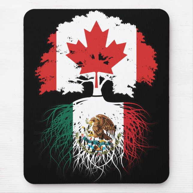 Mousepad México, México, Canadá, Canadá, Sinalizador de Raí (Frente)
