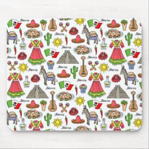 Mousepad México Padrão de símbolos