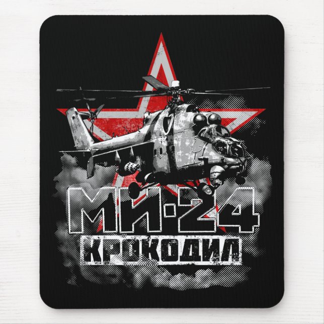 Mousepad Mi-24 helicóptero soviético (Frente)
