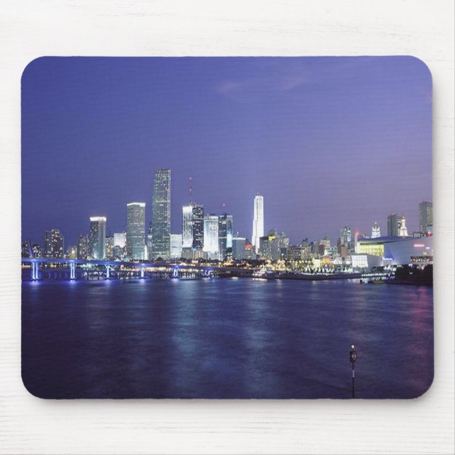 Mousepad Miami no crepúsculo (Frente)